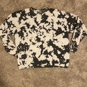 Gray and White Tie-Dye sweatshirt